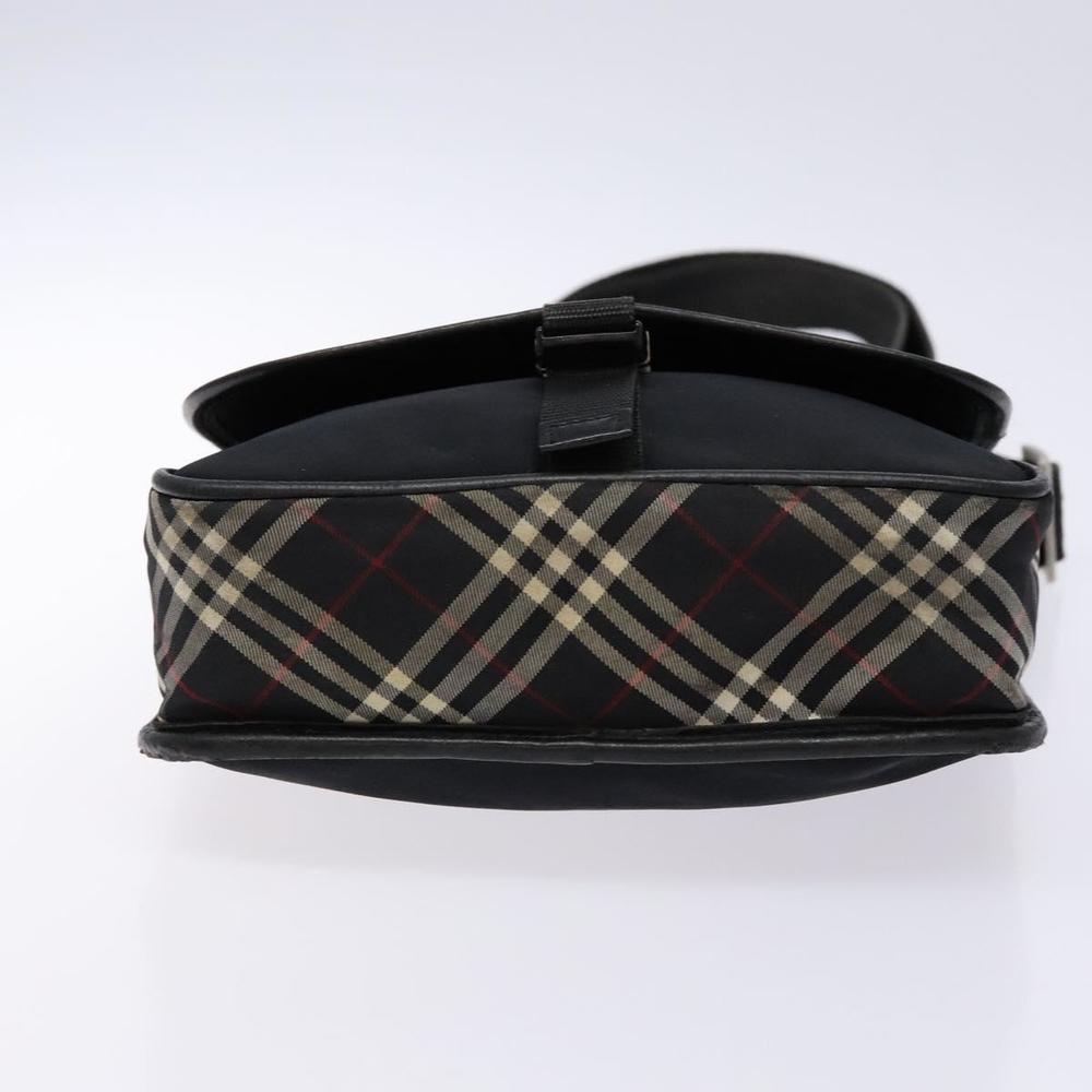 BURBERRY Black Label Shoulder Bag Nylon Black Silver Auth bs28327 - Picture 5 of 16